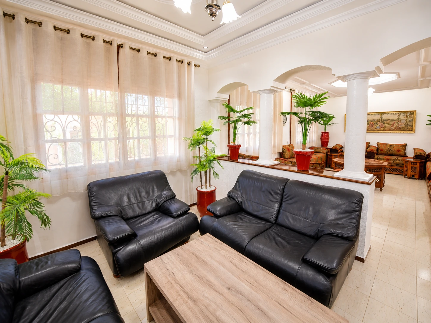 Comfortabele zithoek – Villa Conforts Marrakech